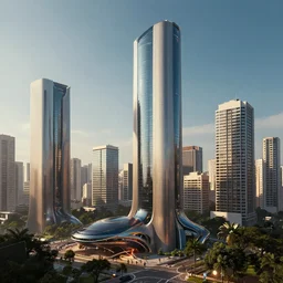 futuristic sao paulo, 4 k, cinematic, art by terraform studio, art by ryan woodhouse