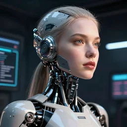 a humanoid robot woman with integrated cybernetic modifications, cyberpunk art by ilya kuvshinov, trending on cgsociety, computer art, ilya kuvshinov, artstation hd, artstation hq