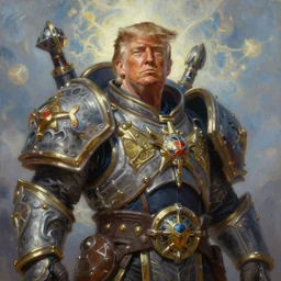 portrait oil painting, perfect expression, subconscious connects, purified consciousness, emperier god king donald j trump strange, foundation, warcraft, fantasy character portrait, ultra realistic, wide angle, intricate details, mass effect, artifacts, luminous skies, highly detailed, michael cheval, peter mohrbacher, boris vallejo, jessica rossier, oil painting, highly detailed, cinematic lighting, unreal, natural tpose