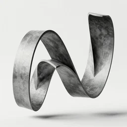 Floating Mobius Strip, impossible architecture, artwork by Virgil Finlay and M.C. Escher