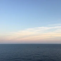 sky over ocean horizon by victor ngai
