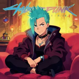 hard cyberpunk punk. epic high fantasy character art. classic 1 9 8 0 cover art by cartoon network and rutkowski. cozy portrait at r / character drawing