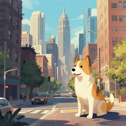 dog city, art station, 4 k