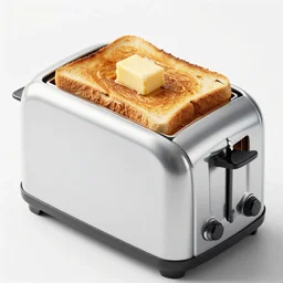 cat bite loaf in bread toasty toaster butter