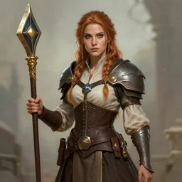 ana de armass portrait as a dnd character fantasy art.