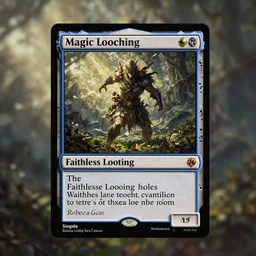 magic : the gathering faithless looting card by rebecca guay