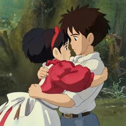 in the gritty posterized grainy analog style of studio Ghibli and 1960s americana Comics, HQ 8k scan