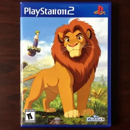 film still long of The lion king art by Dice Tsutsumi, Makoto Shinkai, Studio Ghibli, playstation 2 printed game poster cover, cover art, poster, poster!!!