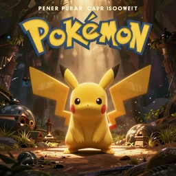 a Pixar movie poster for a movie about Pokémon
