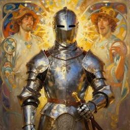 knight painting, henry asencio, craig mullins, alphonse mucha