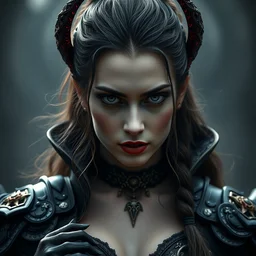 full length photo of a very beautiful!! vampire warrior queen highly detailed 8 k hdr smooth sharp focus high resolution award - winning photo dslr