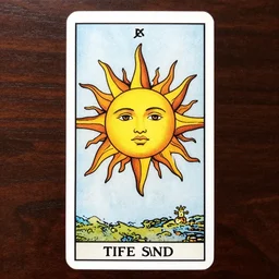 tarot card the sun highly detailed