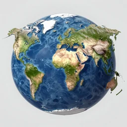 world map of a fictional planet