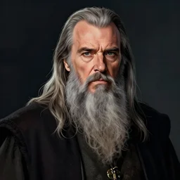 portrait of Jack Nicholson as Gandolf the Gray, dramatic lighting, illustration by Greg rutkowski, yoji shinkawa, 4k, digital art, concept art, trending on artstation