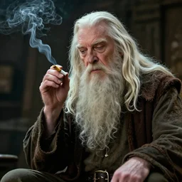 gandalf smoking a joint