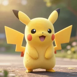 Photo of a real life Pokemon, cute!!!, fluffy!!!, adorable!!!, ultra realistic!!!, golden hour, sharp focus