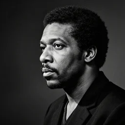 john coltrane extremely tall surreal black & white, dark corner, intricate, elegant, highly detailed, digital painting, artstation, concept art, smooth, sharp focus, illustration, art by wlop, mars ravelo and greg rutkowski