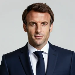 emmanuel macron as ciryl gane, photographic