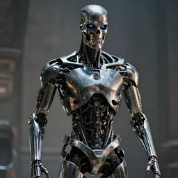 cinematic still of terminator t - 1 0 0 0 liquid metal mimetic polyalloy, hyperrealism, 8 k, cinematography by adam greenberg, directed by james cameron
