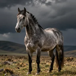 horse with a big bosom