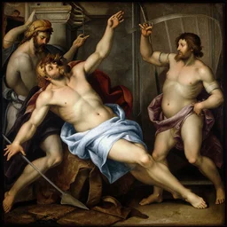 descent into hell by Titian