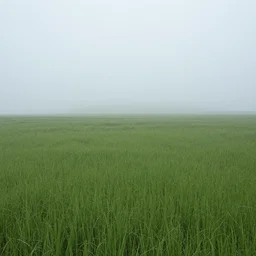the endless plains, grass, fog