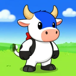 screenshot of a cute anthropomorphic cow as an npc in spyro the dragon video game, with playstation 1 graphics, activision blizzard, upscaled to high resolution