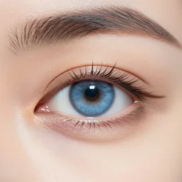 hyper realistic blue eye, stunning, bright, lovely, 8 k resolution, high quality,
