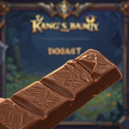 a close - up chocolate bar, in concept art of main menu loading screen background. for russian mmorpg king's bounty by katauri, by a chinese freelance artist, artstation, behance, style of hearthstone