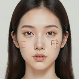 a painting of a woman's face with many different things on her face, a surrealist painting, behance contest winner, pop surrealism, surrealist, detailed painting, poster art