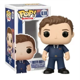 A funko pop of a british person