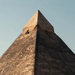A pyramid opening at the top, 4k, uhd, artstation, photorealistic, trending