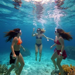 underwater party