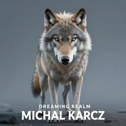 wolf of the the dreaming realm by MICHAL KARCZ, movie poster, unreal engine, , post-processing, zbrush, substance painter, trending on ArtStation, Cinematic lighting, cinematic composition, rule of thirds , ultra-detailed, hyper realistic, render in unreal engine 5, Matte painting, movie concept art, hyper-detailed, insanely detailed, corona render, octane render, redshift render, 8k