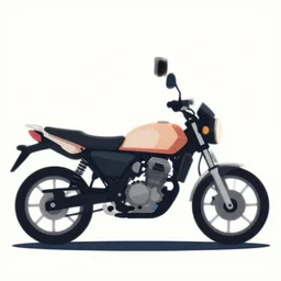 vector art motorcycke