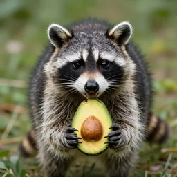 [ photo by national geographic of a raccoon avocado hybrid ]