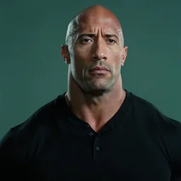 film still close up shot of dwayne johnson as morpheus from the movie the matrix. photographic, photography
