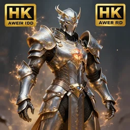 digital realistic painting of a futuristic magicpunk intricate armor holy paladin with light powers, highly detailed, 4 k, hdr, smooth, sharp focus, high resolution, award - winning photo