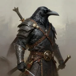 crow warrior. digital painting, hd, detailed.