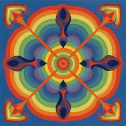 psychedelic abstract digital artwork reminiscent of album covers from the 70's in the art style of Alena Aenami, Marcel Marcel and Metzinger