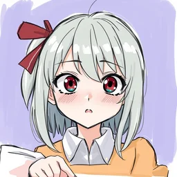 bad front facing anime - esque art, drawn by inexperienced 1 3 - year - old in class in 2 0 minutes when bored, bad proportions