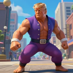 donald trump as ken in street fighter