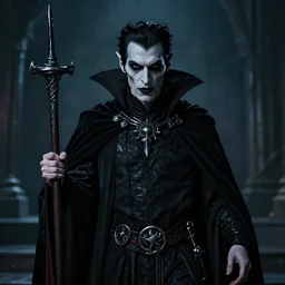 portrait of an undead vampire lord, photorealistic, 8 k