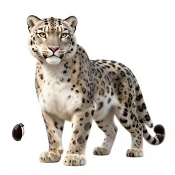 Anthropomorphic snow leopard woman, detailed digital art, trending on Artstation