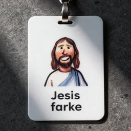jesus fake id card