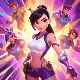 selfie of D.Va	 of overwatch character heartstone concept Blizzard pixar maya engine on stylized background splash comics global illumination lighting artstation  lois van baarle, ilya kuvshinov, rossdraws,