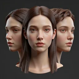 3 d face portrait of a goddess by alena aenami and brandon woelfel, octane render
