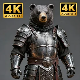 photo of a warrior with metal bear themed armour, highly detailed, 4 k, hdr, smooth, sharp focus, high resolution, award - winning photo