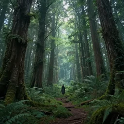 a fabulous, magical forest in a otherworldly fantasy world, ultrarealistic, ultradetailed, 8 k