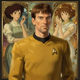 star trek officer daniel plainview, natural lighting, path traced, highly detailed, high quality, digital painting, by don bluth and ross tran and studio ghibli and alphonse mucha, artgerm